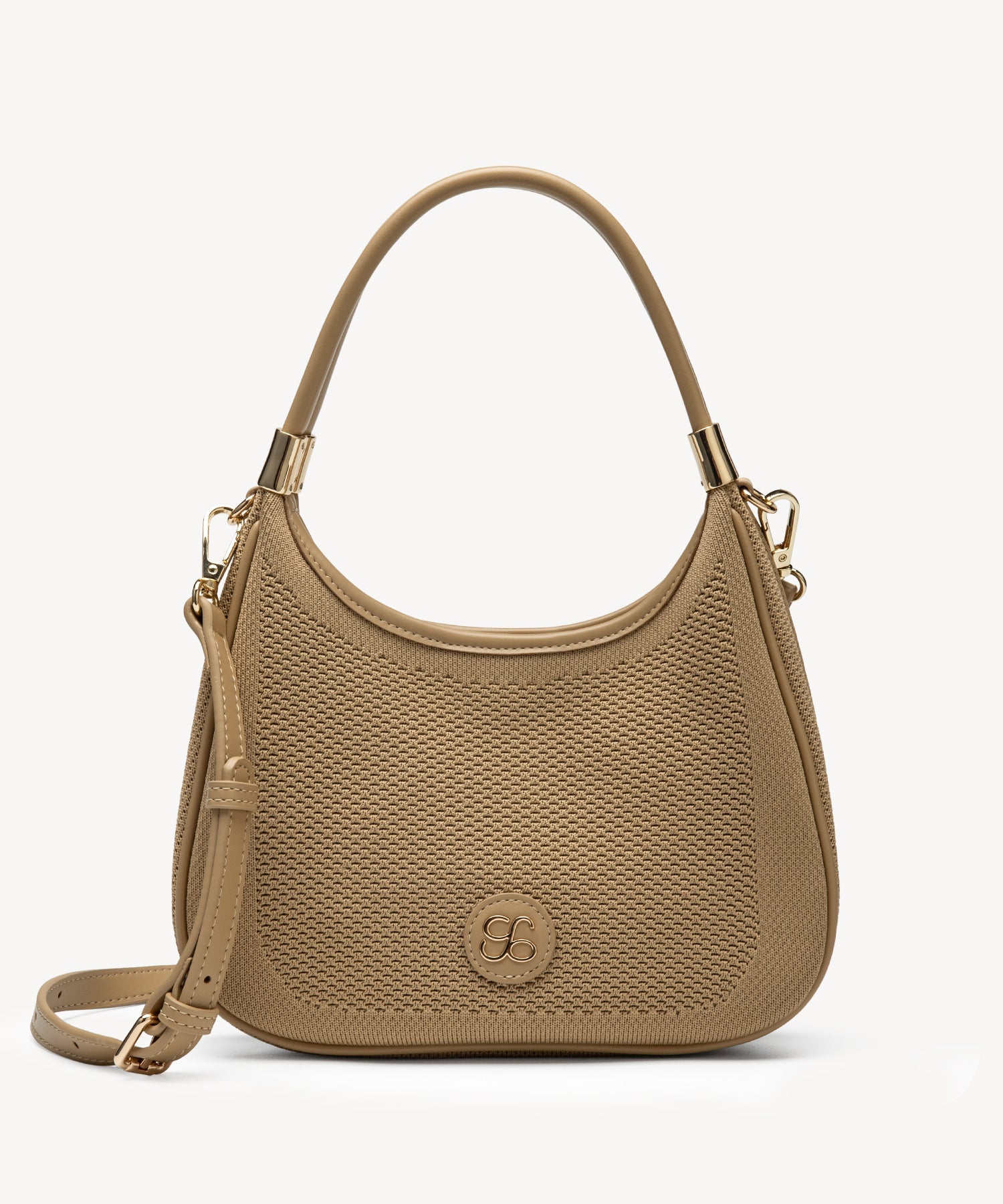 2 Pcs Set Top Handle Medium Bags - Apricot / F