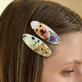 Personalizado Oval Pet Retrato Foto Hair Clip Barrettes Cute Hair Accessory Birthday Christmas Gift for Girl Friend Mother