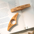 Portabloc de madera personalizado con versículo de la Biblia y nombre grabado Cumpleaños Bautizo Club de lectura Regalo para cristiano amante de los libros