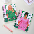 Personalizado 1908 Fashion Sorority Sisters A5 Cuaderno de espiral con nombre Grabación Accesorio Cumpleaños Sorority' Day Fundadores Regalo para Hermanas Amigas