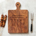 Tabla de cortar embutidos de madera personalizada Everything Tastes Better Chef con mango y nombre Regalo del Día del Padre para papá Abuelo