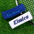 Nombre bordado personalizado 100% algodón Cinta deportiva que absorbe el sudor Accesorio deportivo Regalo de cumpleaños para los amantes del deporte