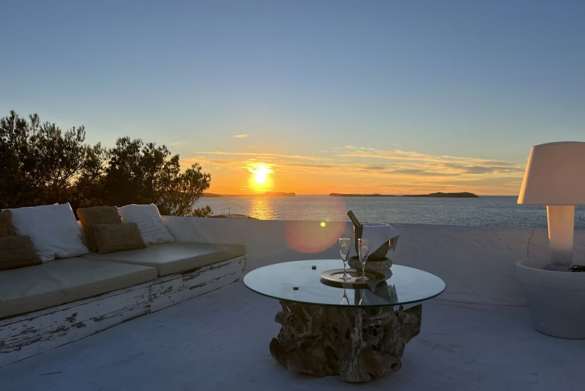 Mediterranean Seafront Ibiza Villa with Amazing Sunset Views in San Antonio