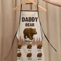 Delantal ajustable impermeable personalizado de Papá Oso y 1-12 Ositos BBQ con título y nombres Día del Padre Cumpleaños Regalo para Papá Abuelo