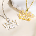 Collar personalizado con el nombre de la corona Joyería delicada Cumpleaños Aniversario Día de San Valentín Día de la Madre de regalo para las mujeres