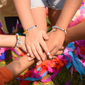 Personalizada Multicolor Primo Crew Conejo Colgante Pulsera de Cuentas con Textos Joyería de la Familia Fiesta Aniversario Cumpleaños Regalo para Niños Primos