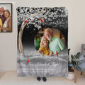 Manta personalizada de pájaros cardenales con foto y nombre Regalo conmemorativo de simpatía para un amigo de la familia