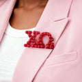 Alfiler Broche de Perla con Letra Griega de Hermandad de Hecho a Medida Regalo de Ceremonia de Iniciación para Amigas Niñas | Callie × Affinity Licensing
