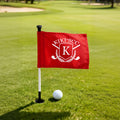 Personalizado Golf Logo Monograma Bandera Multicolor Putting Green Campo de Golf Accesorios Torneo Día del Juego Regalo de Cumpleaños para Entusiastas del Golf Golfistas