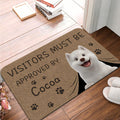 Visitantes personalizados deben ser aprobados por 3D de dibujos animados mascota antideslizante felpudo con 1-3 nombres decoración del hogar regalo de cumpleaños para los dueños de perros gatos amante