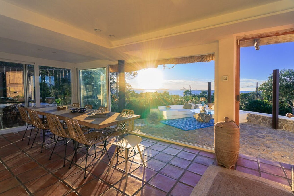 Mediterranean Seafront Ibiza Villa with Amazing Sunset Views in San Antonio