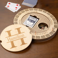 Juego de tablero de madera para jugar al Cribbage personalizado con monograma grabado, 4 pistas y 16 clavijas Juego de viaje para fiestas Regalo de cumpleaños para los amantes del Cribbage