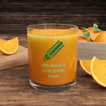 Lápiz personalizado Icono de la Sabiduría 10 oz Old Fashioned Rock Whiskey Glass con 1-3 Textos Regalo para el Día del Profesor de vuelta al cole para los amantes del Whisky para Profesores