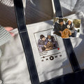 Bordado Personalizado Reproductor de Música Foto Diseño Oxford Bolsa Grande con Canción y Cantante Nombre Cumpleaños Regalo para Familia Amigos