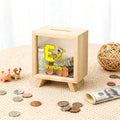 Marsupilami personalizado Hucha con ventana transparente Hucha con nombre Regalo de Navidad Cumpleaños para niños | Callie × Marsupilami