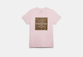 COACH® Women's Camiseta De Firma en Rosa, Talla Mediano