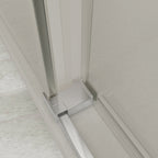 BATHME LOOK Mampara Ducha Fijo+Corredera Negro Transparente