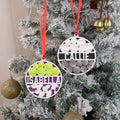 Ornamento de madera redondo en capas personalizado con el nombre del deportista Regalo de cumpleaños para los amantes del deporte
