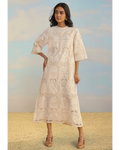 Cutwork Embroidered Scalloped Maxi By KYNAH, Luxury Indian Fashion & Bridal Wear