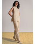 Origami Silk-Linen Set By KYNAH, Luxury Indian Fashion & Bridal Wear