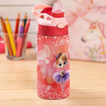 Botella de agua con asa y pajita personalizada en 3D con el nombre de una bailarina de ballet Regalo de cumpleaños de vuelta al cole para niñas