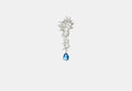 COACH® Women's Pendiente sencillo llamativo de cristal en Silver | Métal