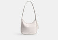 COACH® Women's Bolso Curvado Con Cremallera en Blanco | Cuir
