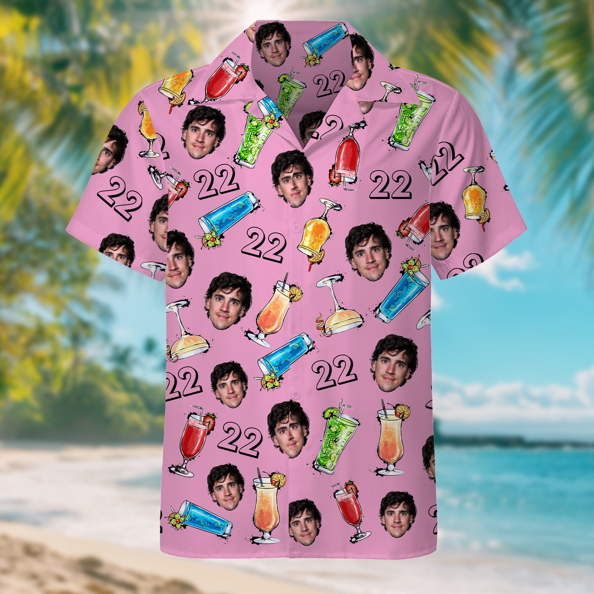 Camiseta hawaiana personalizada para hombre con la edad Vacaciones de verano Cumpleaños Regalo festivo para hombre