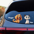 Personalizada 3D de dibujos animados del gato del perro nombre del coche etiqueta engomada con el nombre de la ventana del coche decoración de cumpleaños nuevo coche inauguración de la casa de regalo