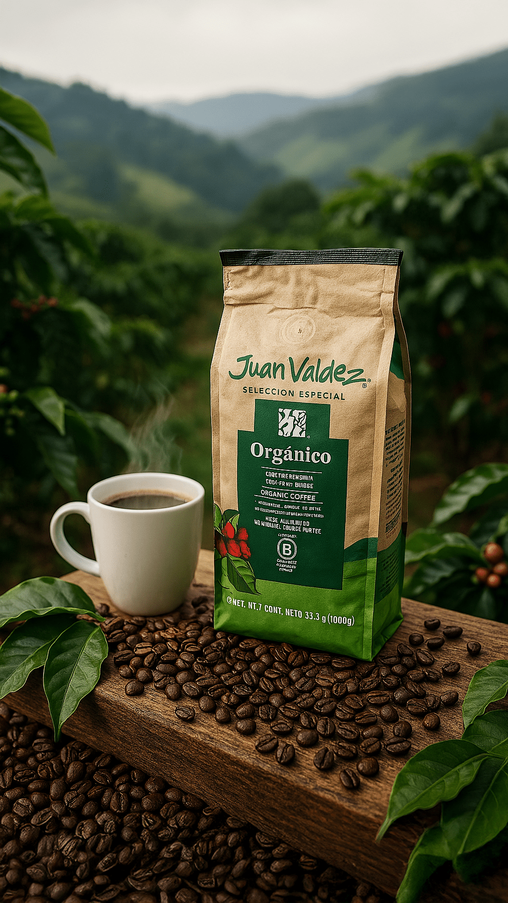 Café Orgánico Colombiano - (1Kg) - Juan Valdez Café