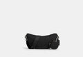 COACH® Men's Bolso bandolera suave Hall en jacquard de firma en Negro | Jacquard Tissé