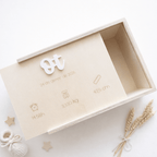 Caja de nacimiento personalizada — Guarda sus primeros recuerdos 💫