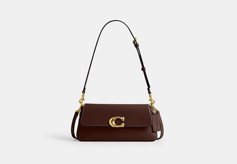 COACH® Women's Bolso De Hombro Jet en Castaño | Cuir