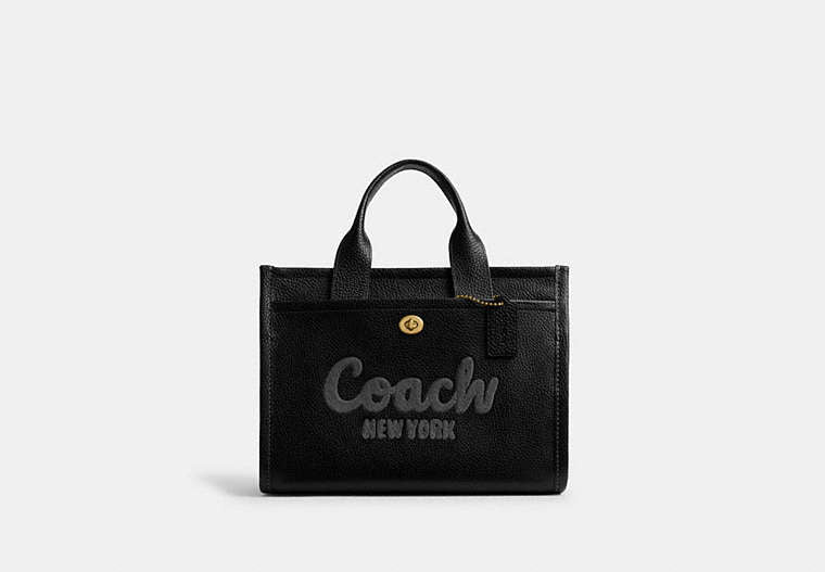 COACH® Women's Bolso tote Cargo en Negro | Cuir