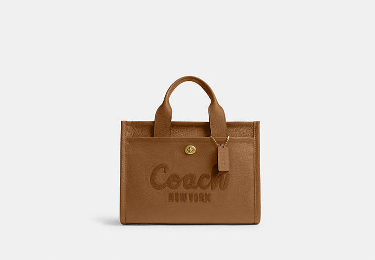 COACH® Women's Bolso tote Cargo en Castaño | Cuir