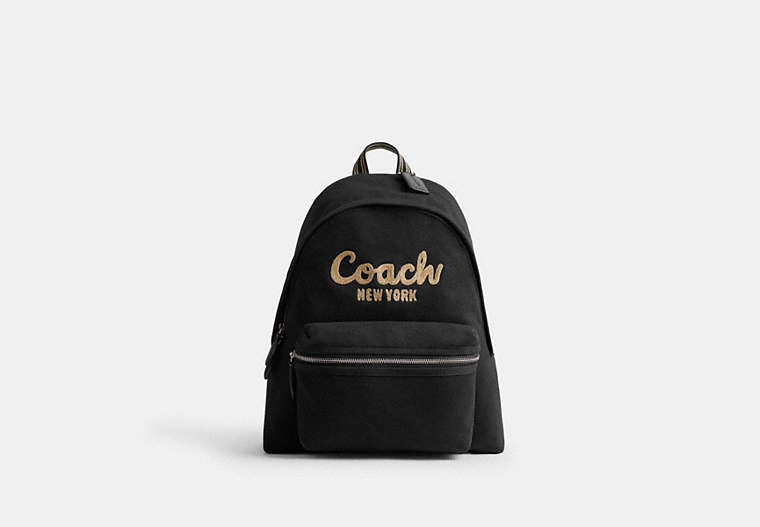 COACH® Women's Mochila Cargo en Negro | Cuir