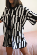 CAMISA CACHENGUE BLANCO & NEGRO
