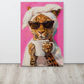 ArtZ® Coffee Tea Or Me Cougar Painting