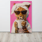 ArtZ® Coffee Tea Or Me Cougar Painting