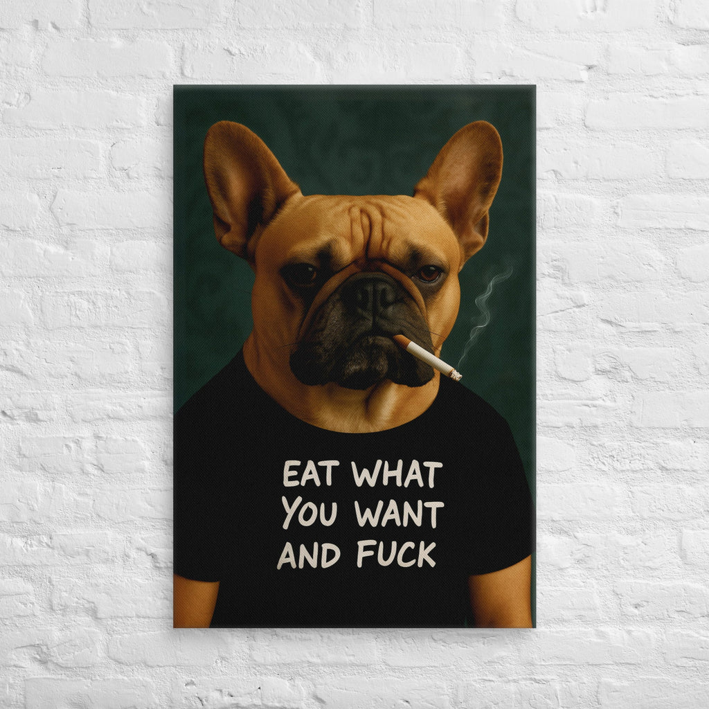 ArtZ® Frenchie With An Attitude Painting