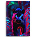 ArtZ® Black Panther Stare Down Painting - 24 inch by 36 inch (60x90cm)