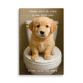 ArtZ® Please Don't Do Coke In The Bathroom, In This House We Share Paintings - Puppy / 32 inch by 48 inch (81x122cm)