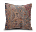 Canvello Antique Handmade Kerman Rug Pillow - 18"x18"