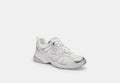 COACH® Men's Zapatillas deportivas de malla en Blanco, Talla 11 | Matières Mélangées