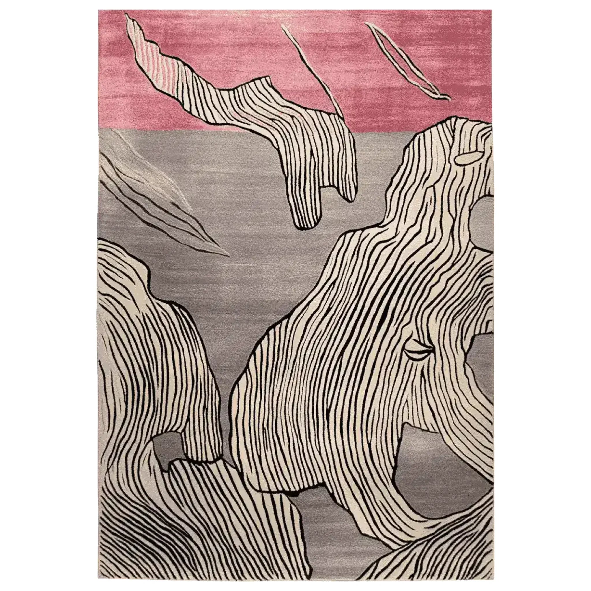 Carved Motion Surface Hand Tufted Rug