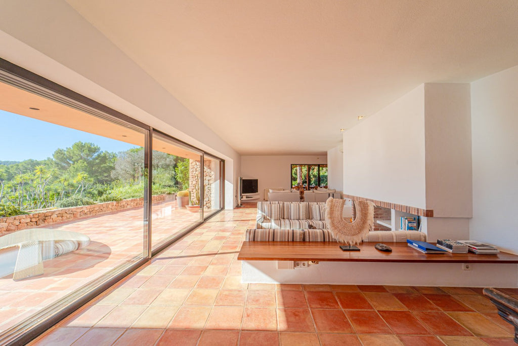 Secluded Hillside Ibiza Villa Surrounded by Beautiful Gardens near Ibiza Town