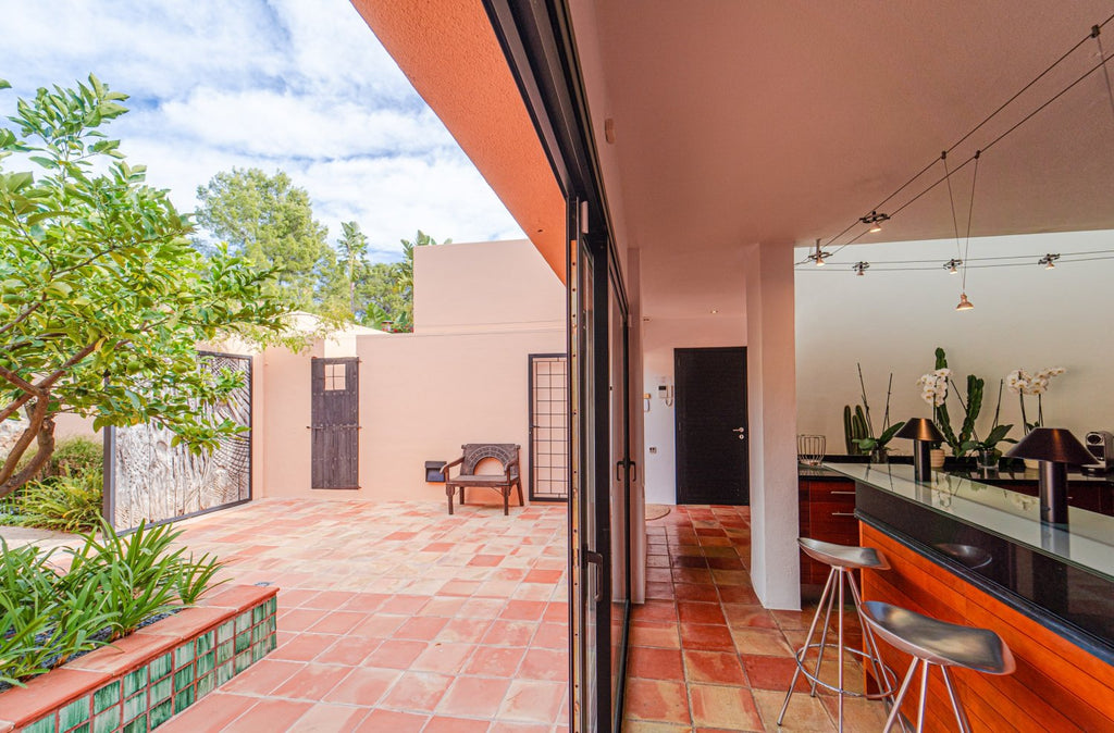 Secluded Hillside Ibiza Villa Surrounded by Beautiful Gardens near Ibiza Town