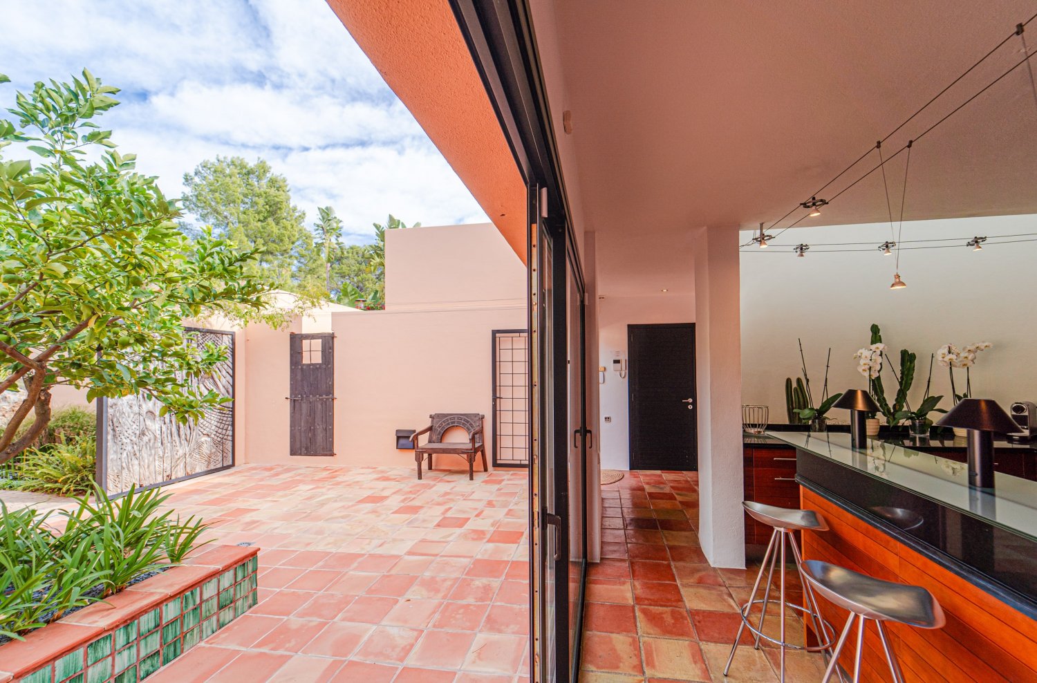 Secluded Hillside Ibiza Villa Surrounded by Beautiful Gardens near Ibiza Town