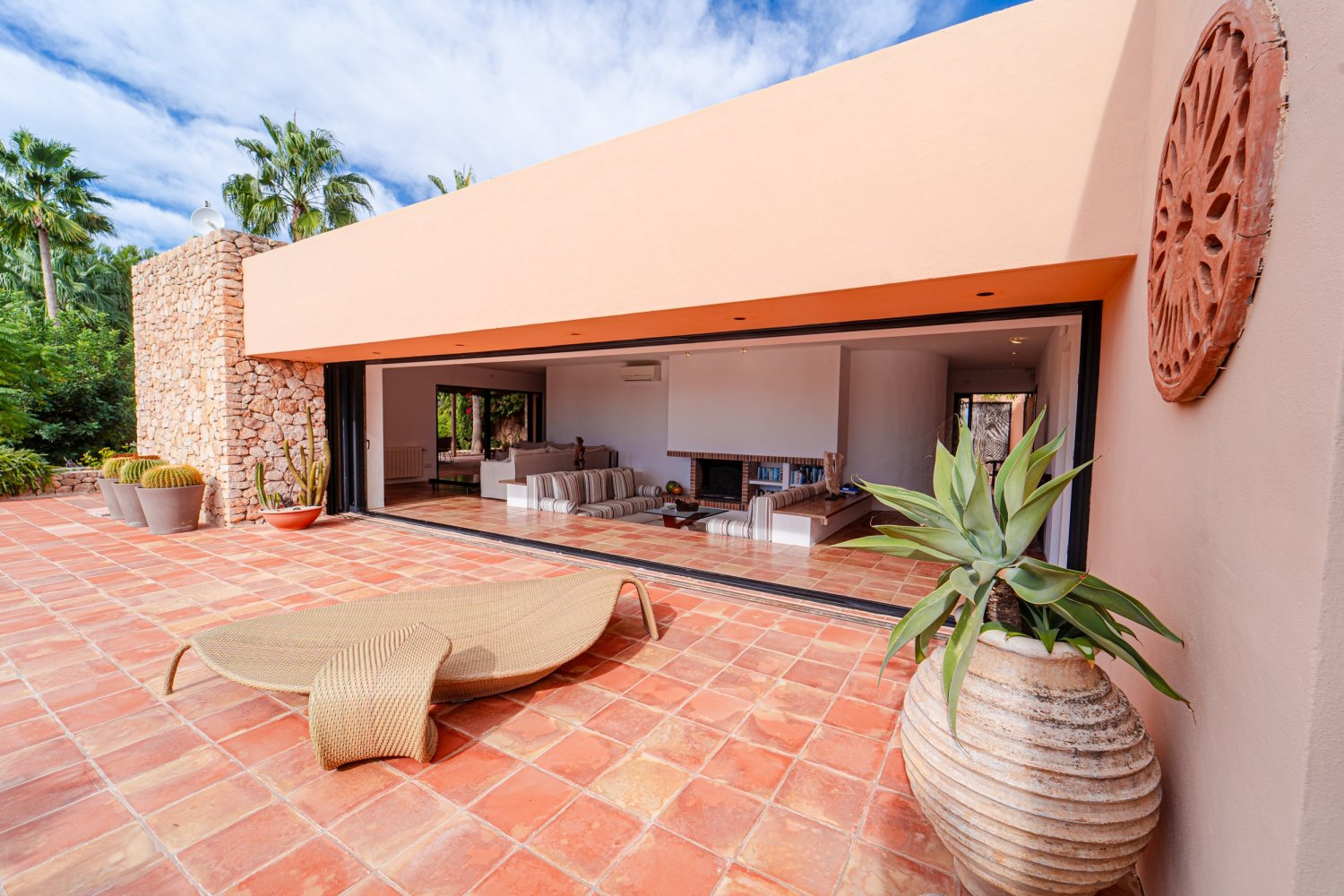 Secluded Hillside Ibiza Villa Surrounded by Beautiful Gardens near Ibiza Town