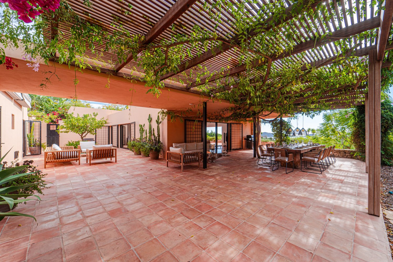 Secluded Hillside Ibiza Villa Surrounded by Beautiful Gardens near Ibiza Town